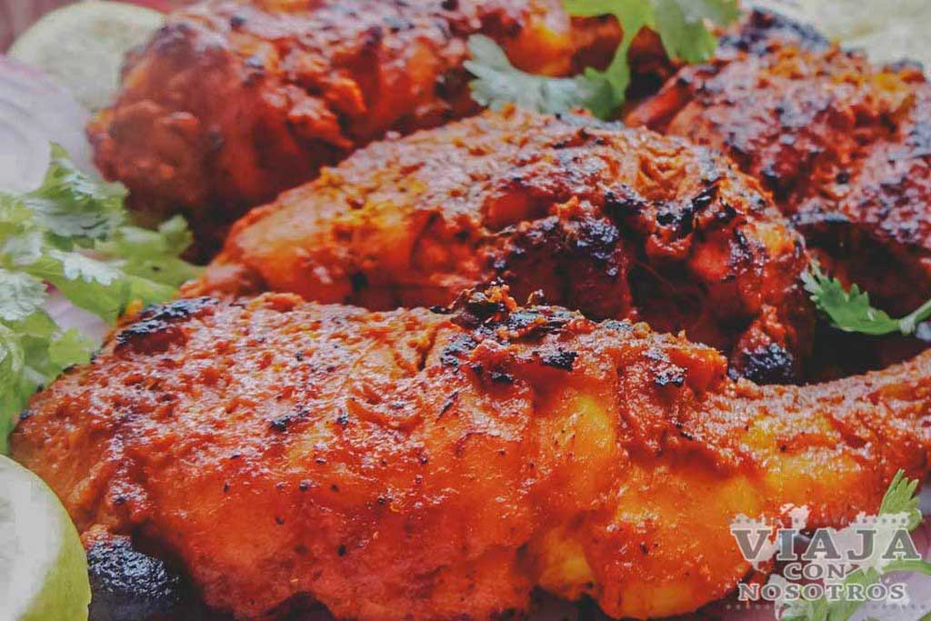 Pollo Tandoori comida India