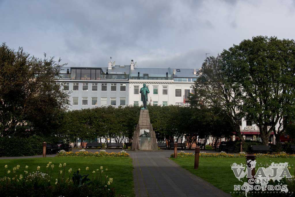 Plaza de Austurvollur de Reikiavik